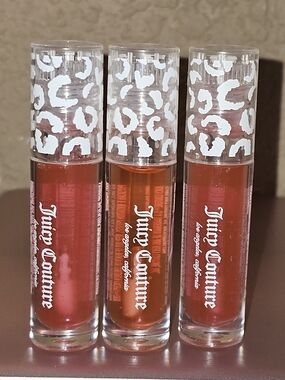 Juicy Couture Gloss Trio. 2 In Hibiscus And 1 In Mango
